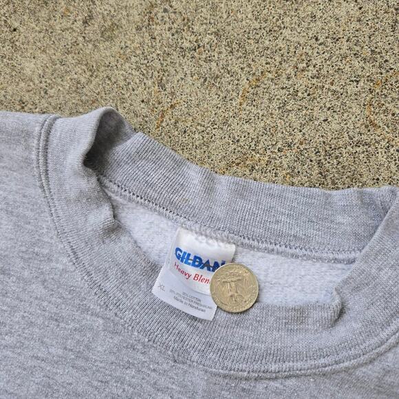 Vtg OXFORD UNIVERSITY Arc Logo Graphic British College Crewneck Sweatshirt XL - Picture 4 of 6